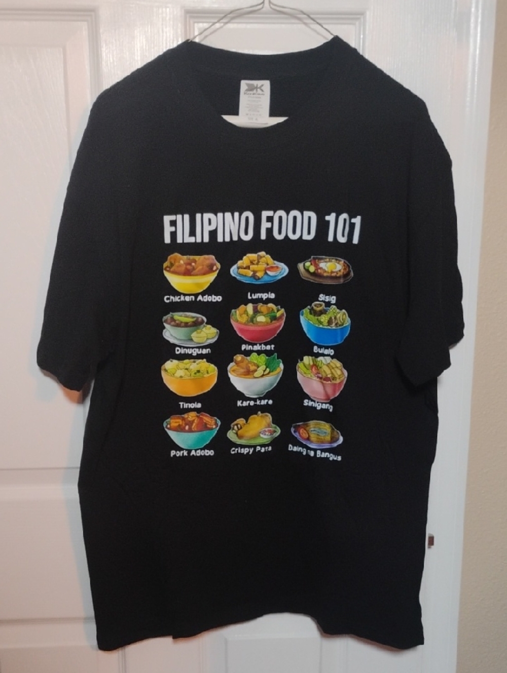 Konkave Filipino Food Size XL Unisex T Shirt P2P 24"
